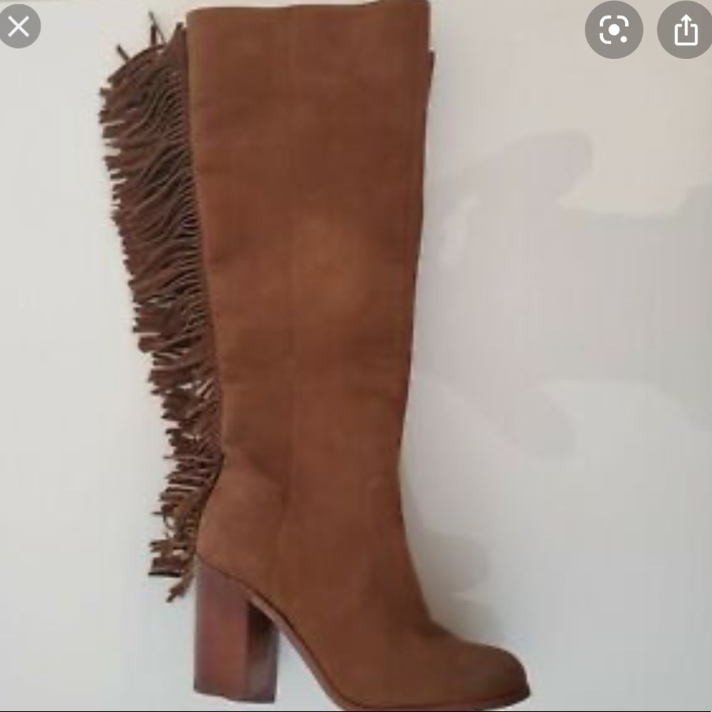 Gianni Bini Suede Boots Fringe